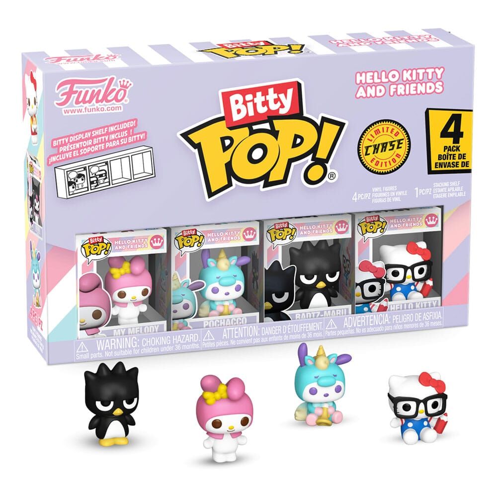 Hello Kitty and Friends Bitty POP! Vinyl Figur 4er-Pack Series 4 - 2cm Hello Kitty and Friends Bitty POP! Vinyl Figur 4er-Pack Series 4 - 2cm