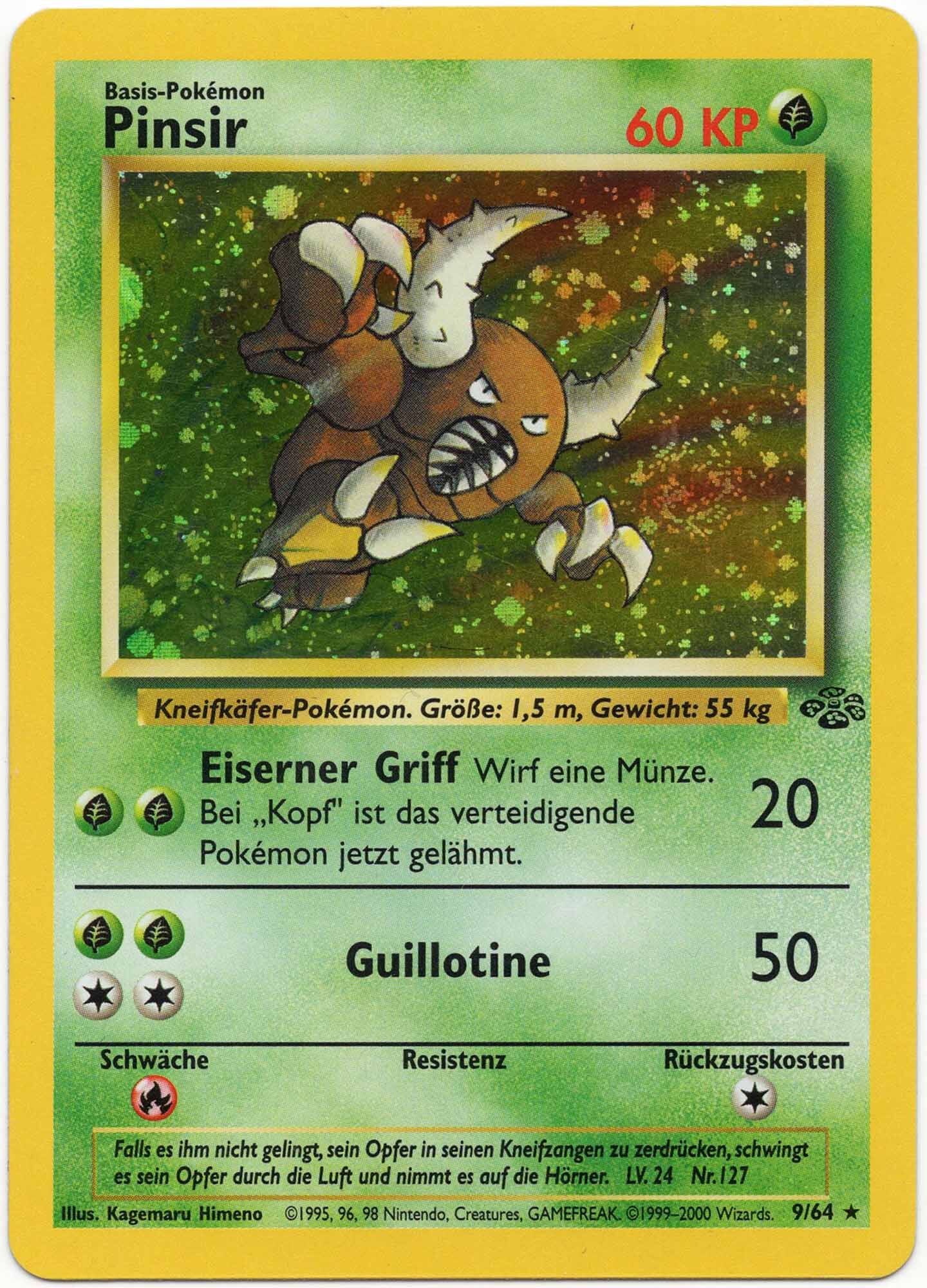 Pinsir - 9/64 - Pokémon TCG - Lightly Played