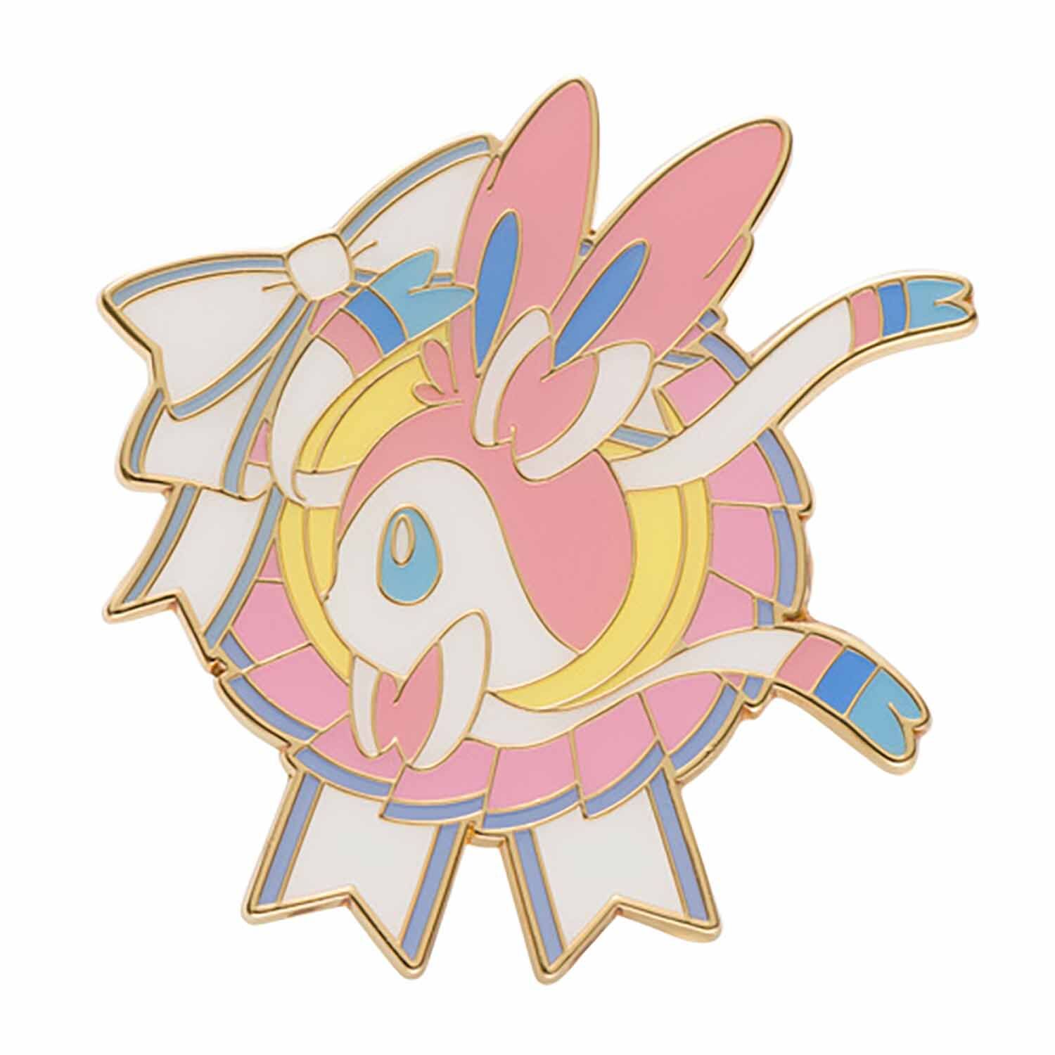 Pokemon Center 2017 - Sylveon Colorful Pin Limited Badge - 1 Stück