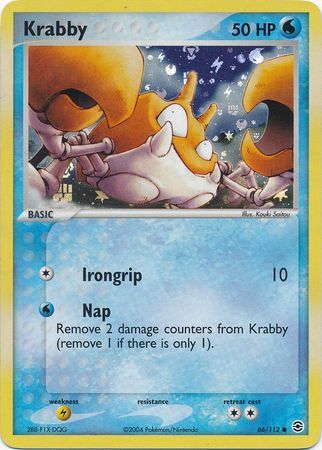 Krabby - 66/112 - Reverse Holo - EN Krabby - 66/112 - Reverse Holo - EN