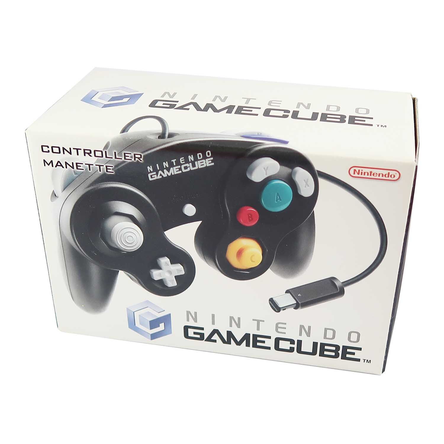 gamecube-controller-mit-ovp-1 Nintendo Gamecube Controller mit OVP Schwarz/Black