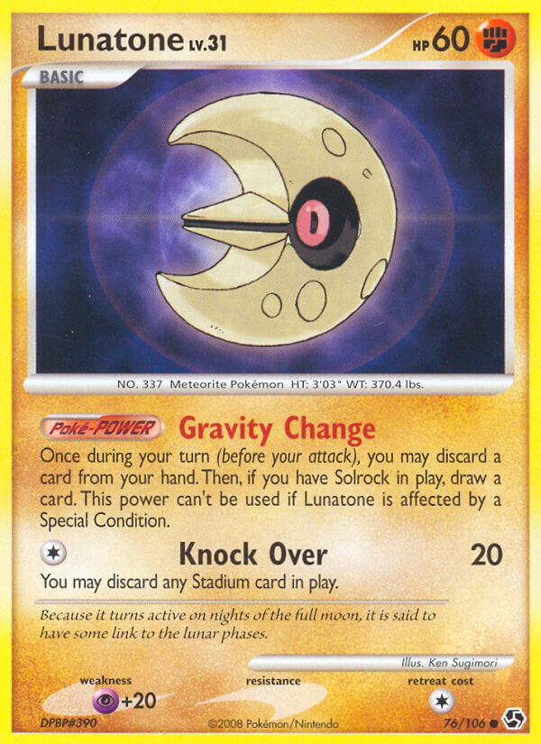 Lunatone - 76/106 - Reverse Holo - EN