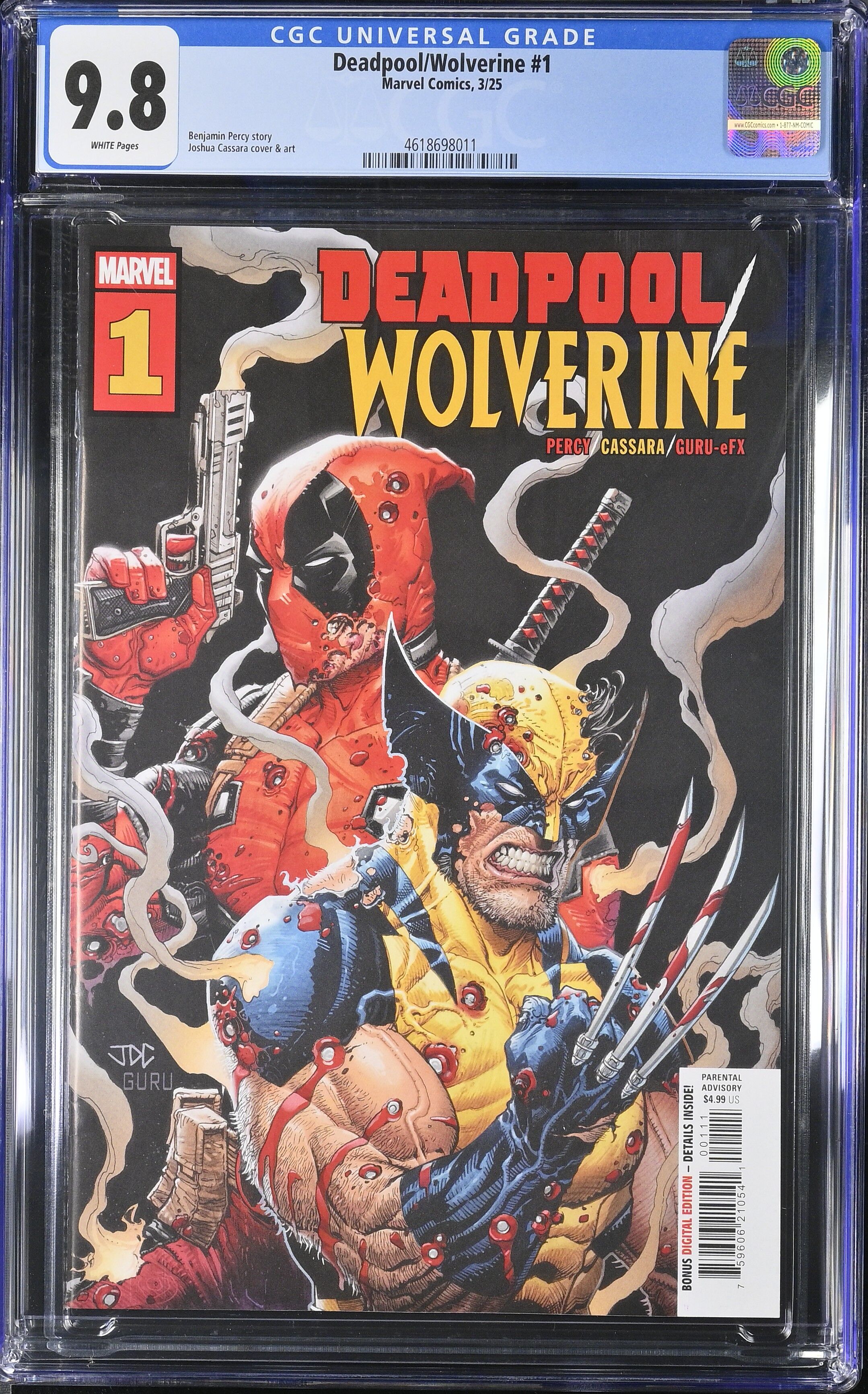 Deadpool/Wolverine Issue 1 - CGC 9.8 Deadpool/Wolverine Issue 1 - CGC 9.8