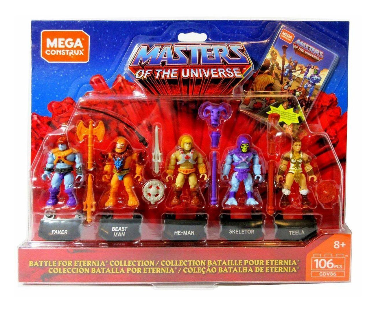 Masters of the Universe Mega Construx Probuilder Actionfiguren 5er-Pack Battle for Eternia