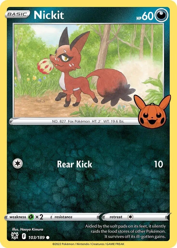 Nickit - 103/189 - Pokémon TCG - Near Mint - EN