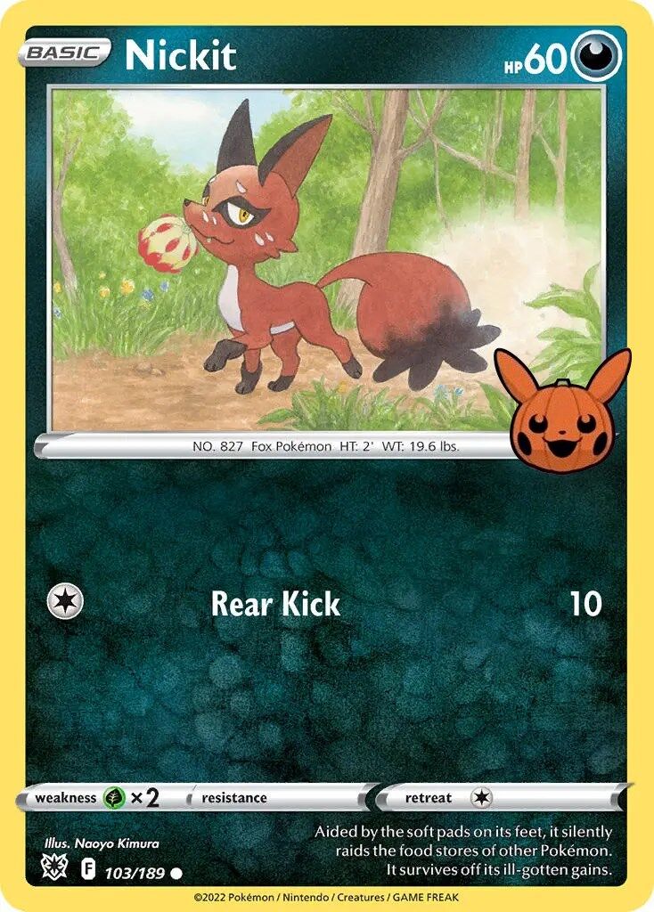 nickit-103-172-pokemon-tcg-near-mint-en Nickit - 103/189 - Pokémon TCG - Near Mint - EN