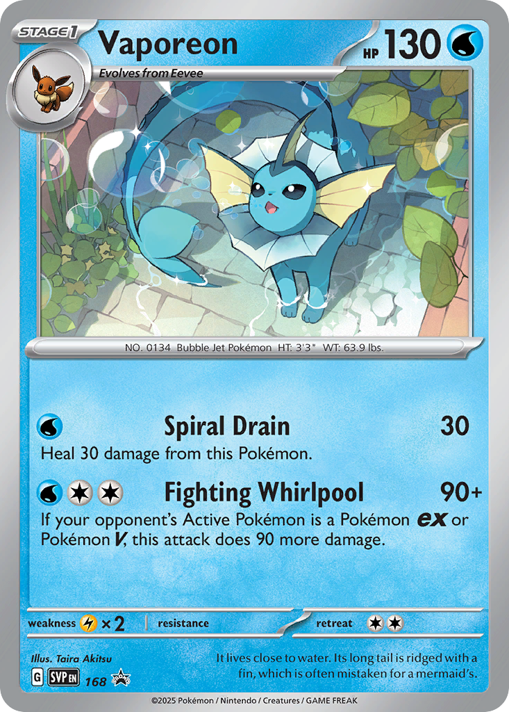 Vaporeon - SVP168 - EN