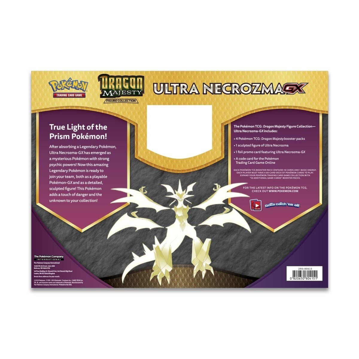 Pokémon Dragon Majesty Ultra Necrozma GX Figure Collection 2018 - EN
