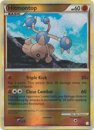 Hitmontop - 5/123 - Reverse Holo - EN