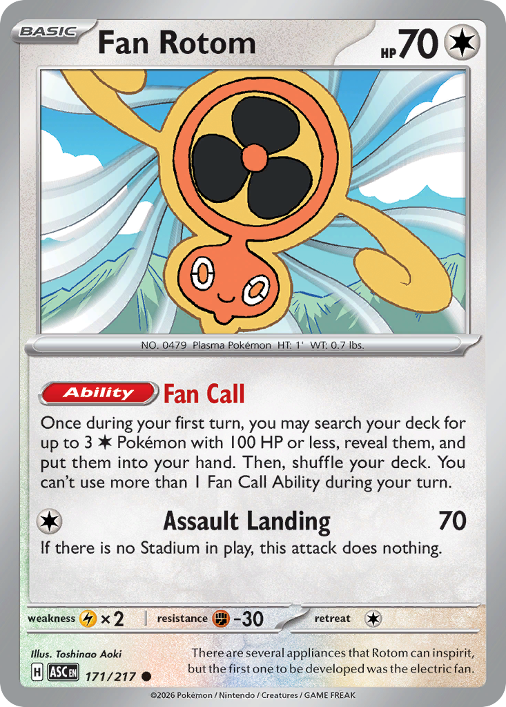 Fan Rotom - 171/217 - EN Fan Rotom - 171/217 - EN