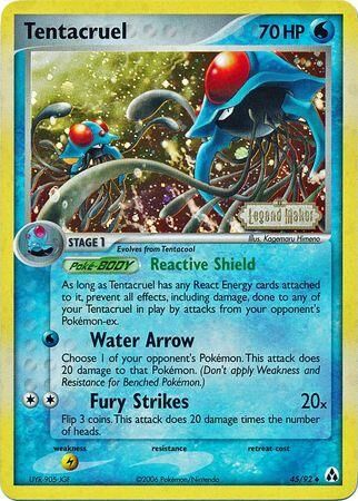 Tentacruel - 45/92 - Reverse Holo - EN Tentacruel - 45/92 - Reverse Holo - EN