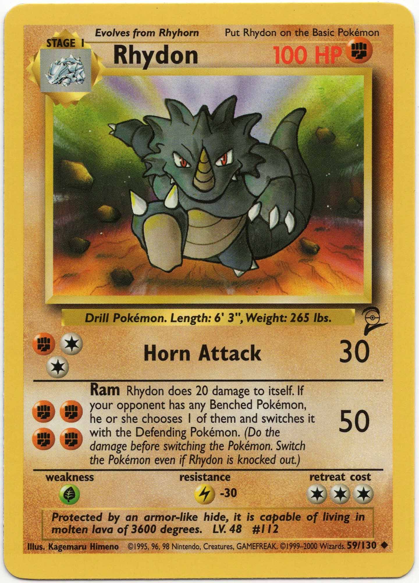 Rhydon - 59/130 - Pokémon TCG