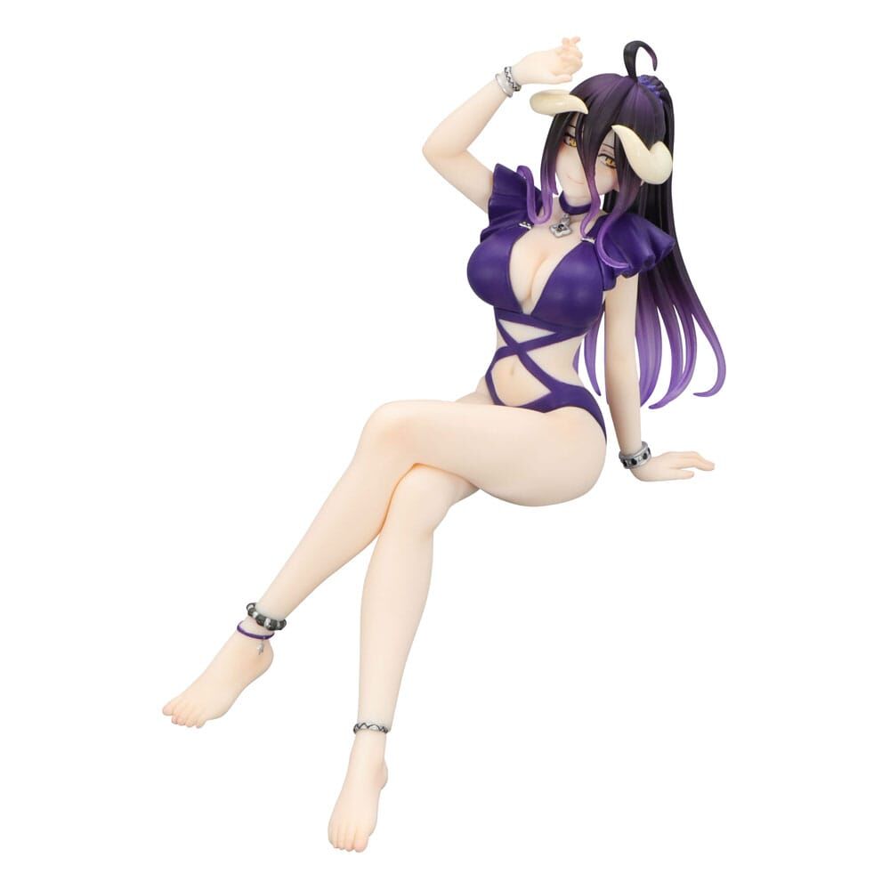 Overlord Noodle Stopper PVC Statue Albedo Swimsuit Dark Purple Color Ver. - 16 cm
