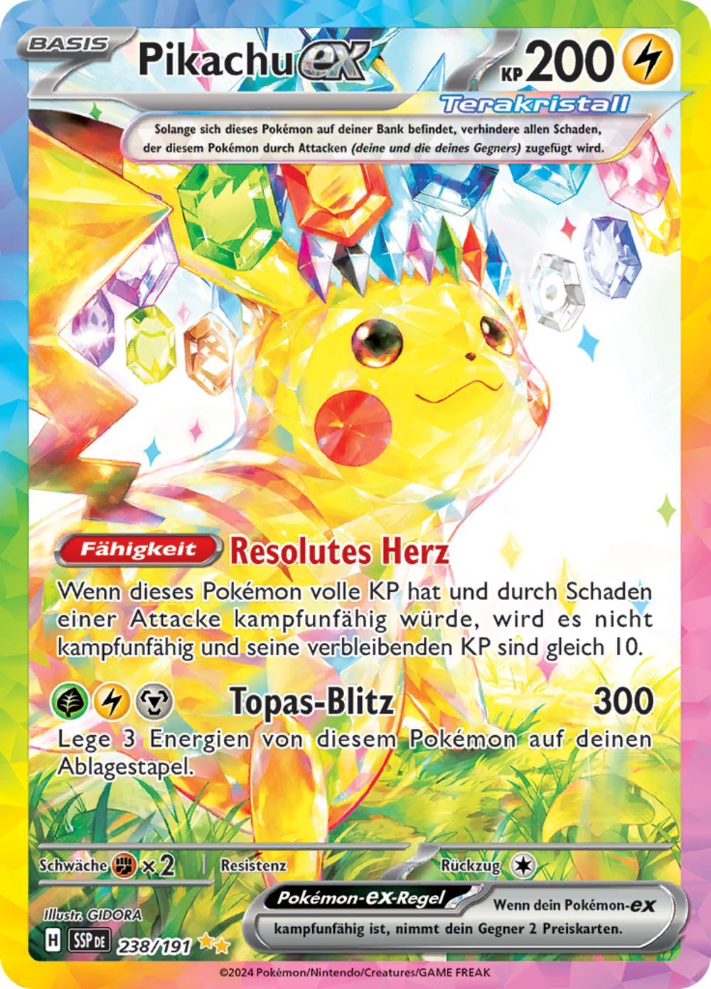 Pikachu ex - 238/191 - DE Pikachu ex - 238/191 - DE