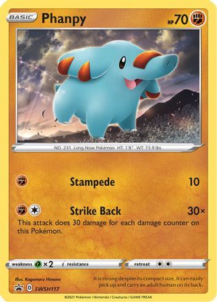 Phanpy SWSH117 - Pokémon TCG - Near Mint