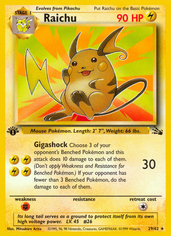 Raichu - 29/62 - Unlimited - EN