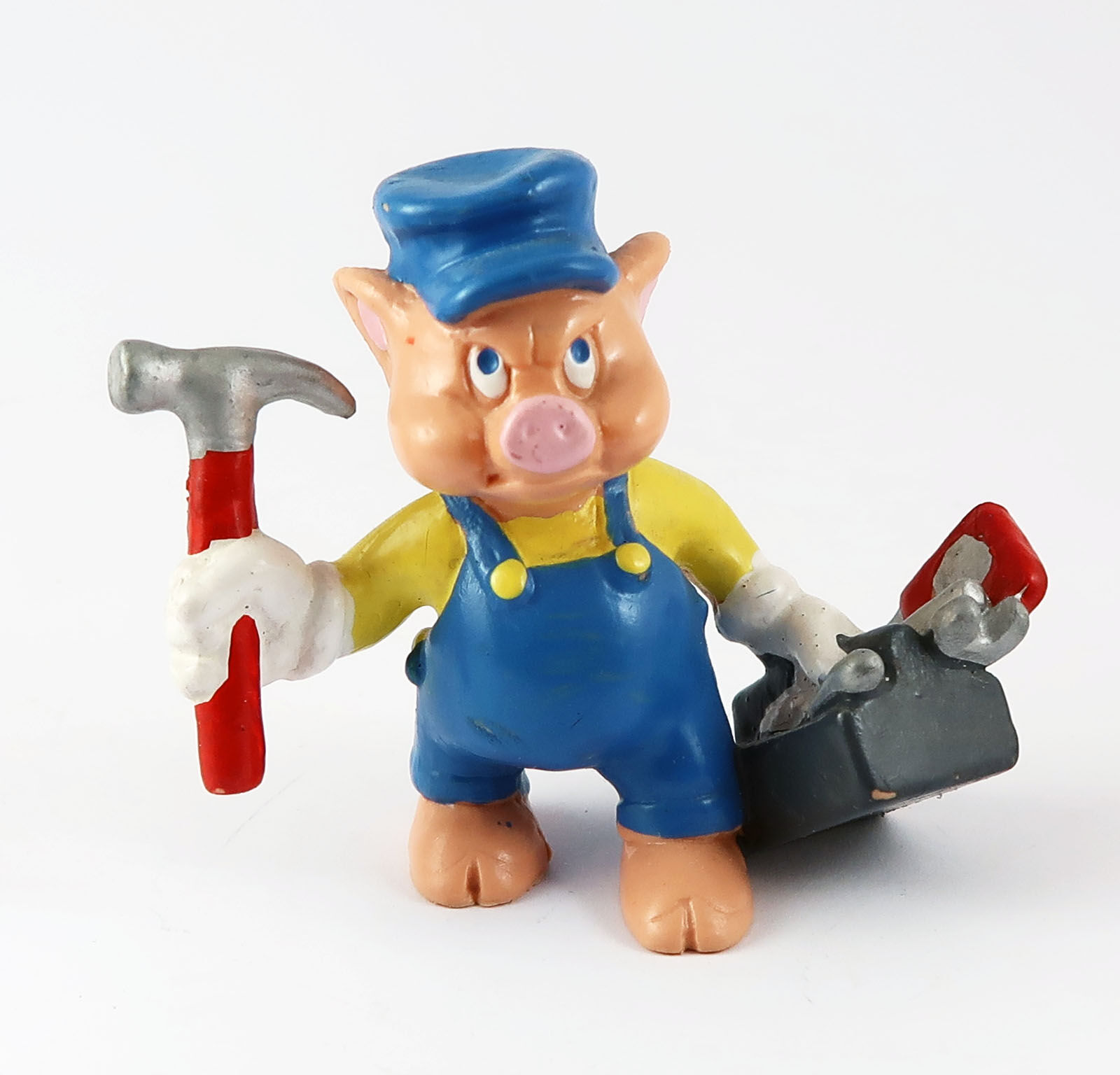 Schweinchen mit Werkzeug PVC Figur