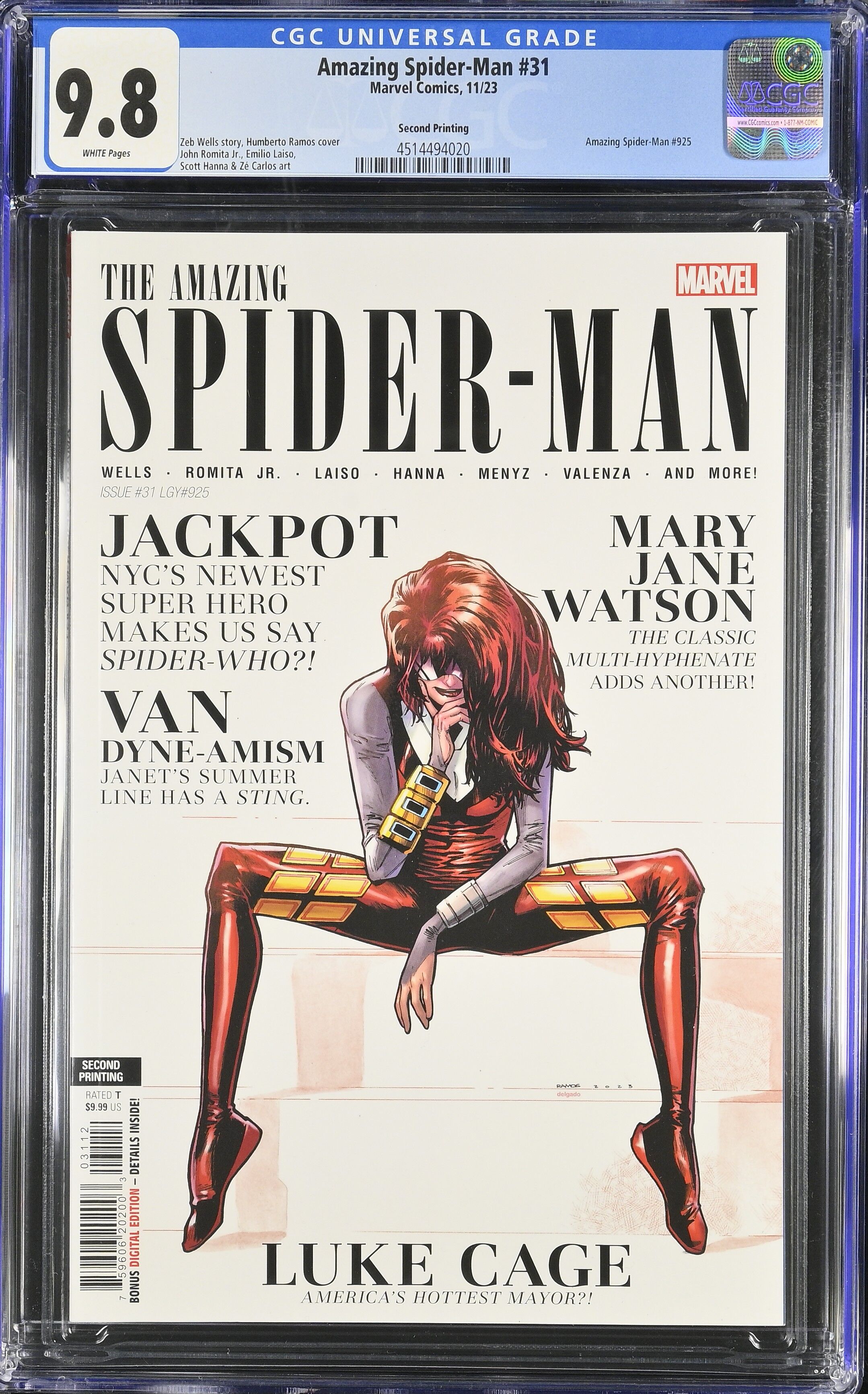Amazing Spider-Man #31 CGC 9.8 Second Printing Top Pop!