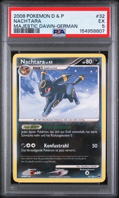Nachtara #32 - Diamond & Pearl Majestic Dawn - PSA 5 EX - Pokemon