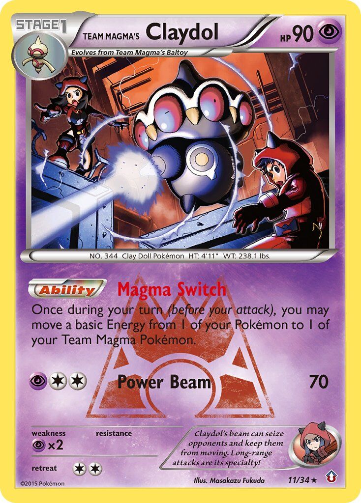 Team Magma’s Claydol - 11/34 - EN Team Magma’s Claydol - 11/34 - EN