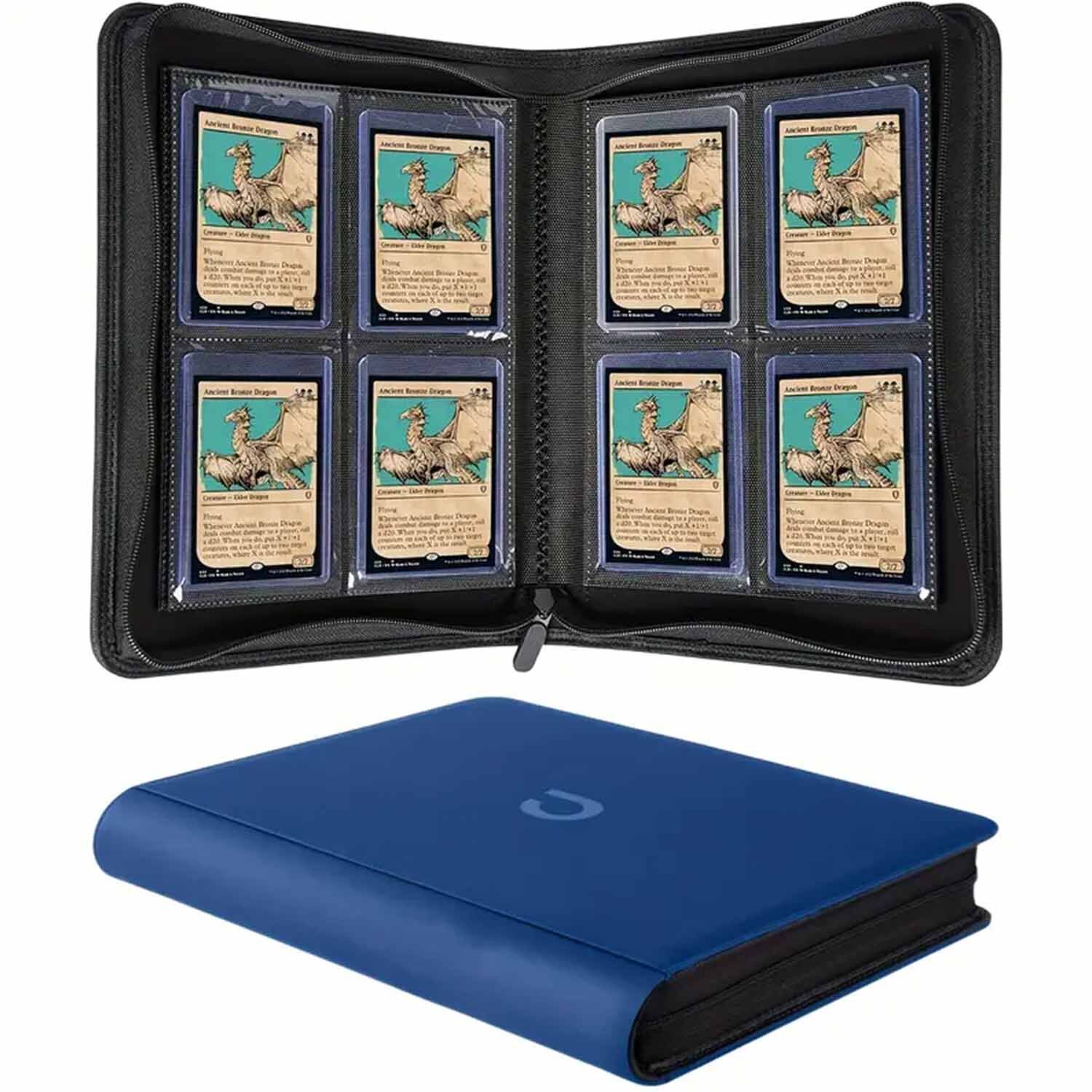 Toploader Binder Order Blau (4-Pocket)