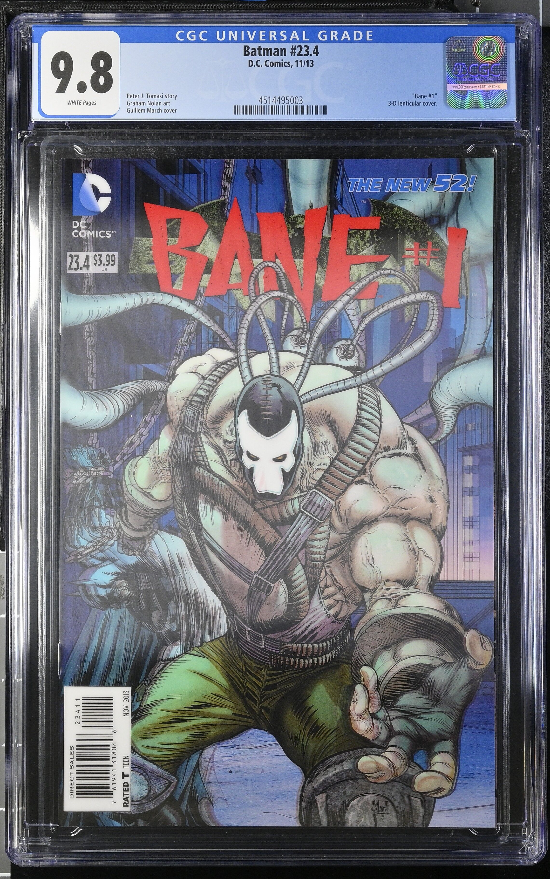 Batman #23.4 CGC 9.8 3D Lenticular Cover Batman #23.4 CGC 9.8 3D Lenticular Cover