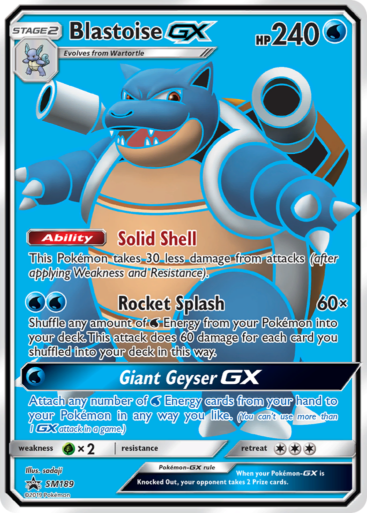 Blastoise-GX - SM189/SM189 - EN