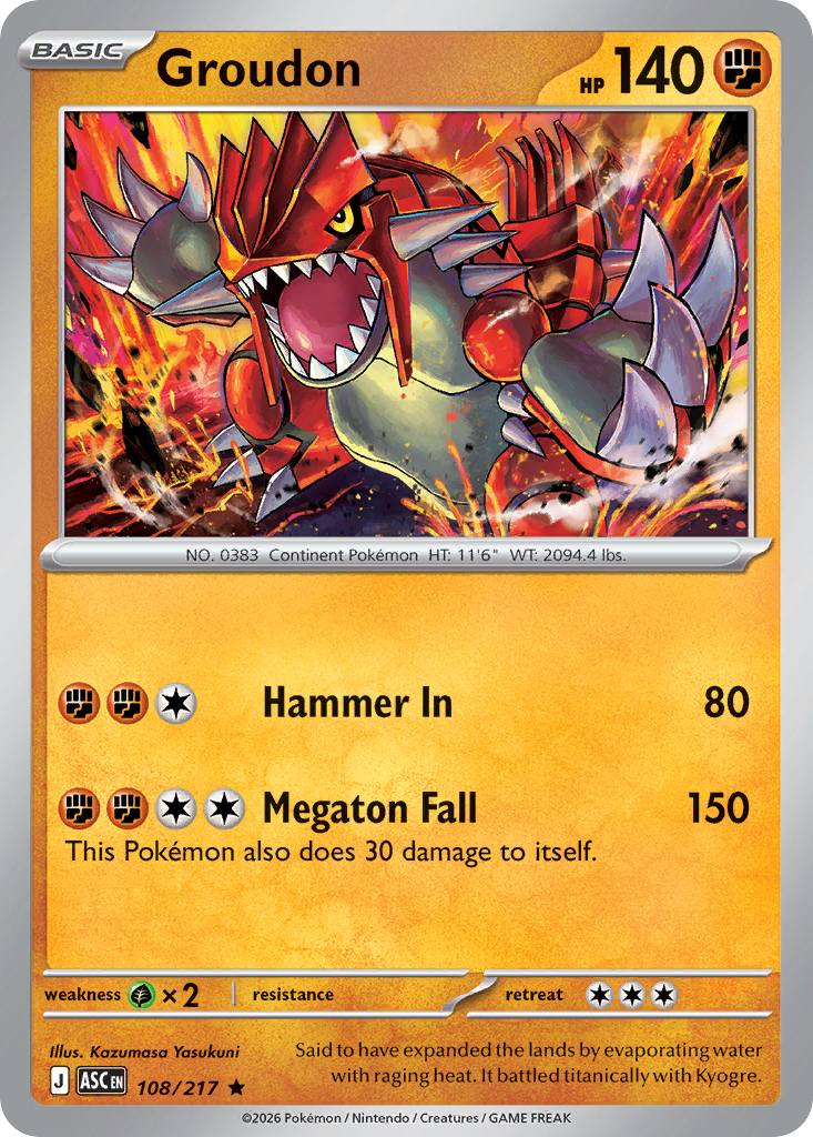 Groudon - 108/217 - EN