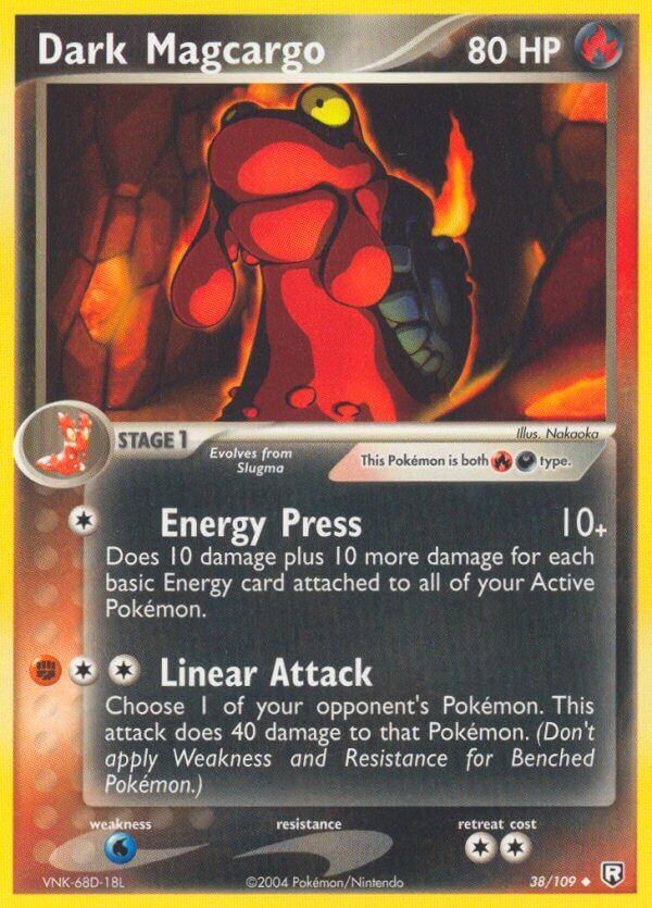 Dark Magcargo - 38/109 - Reverse Holo - EN