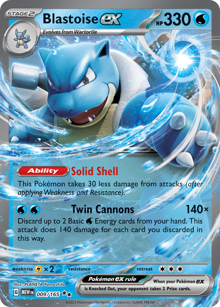 Blastoise ex - 009/207 - EN Blastoise ex - 009/207 - EN
