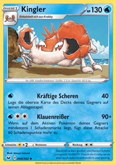 Kingler 044/202 - Pokémon TCG