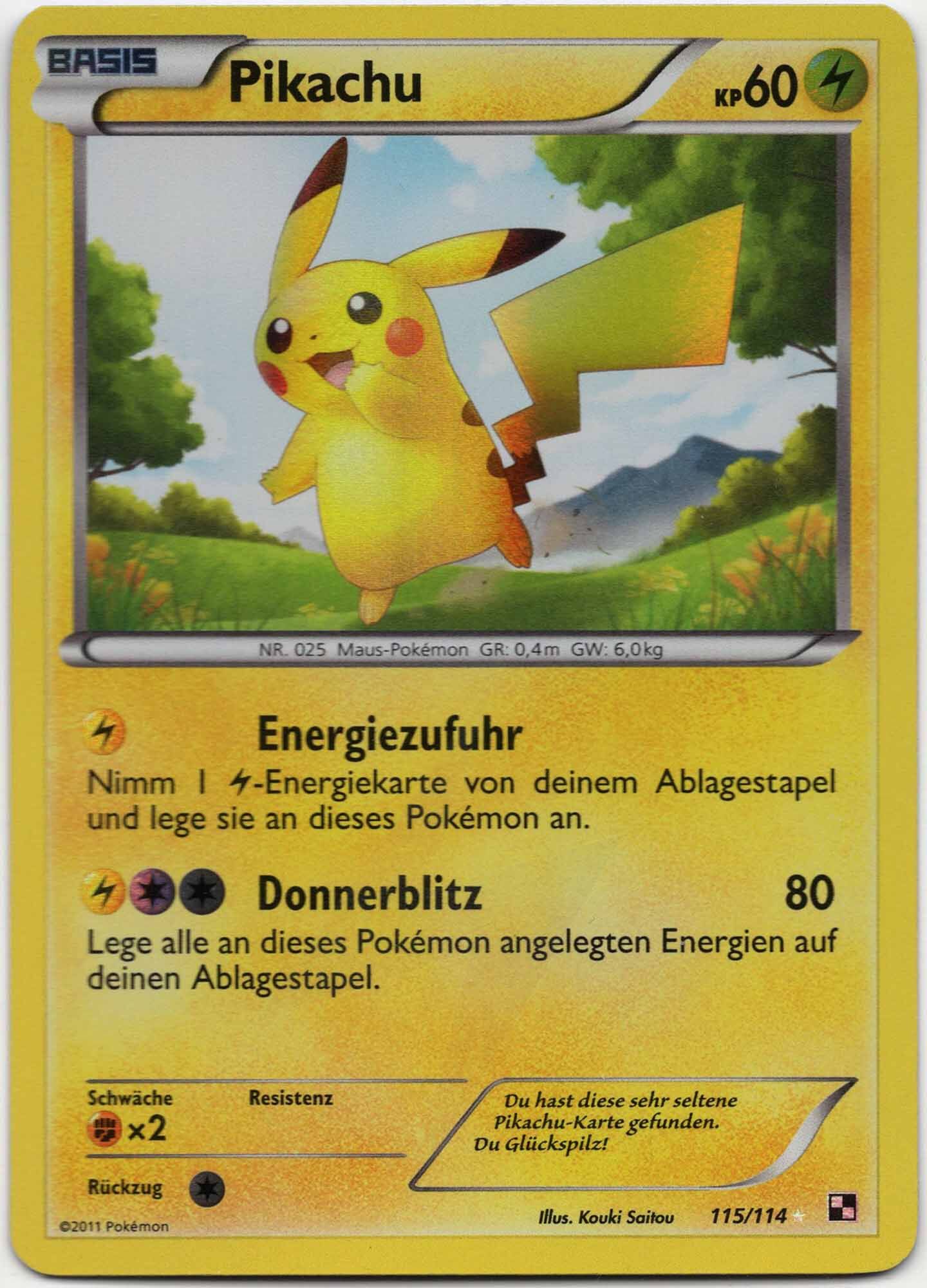 Pikachu - 115/114 - Pokémon TCG (Near Mint)