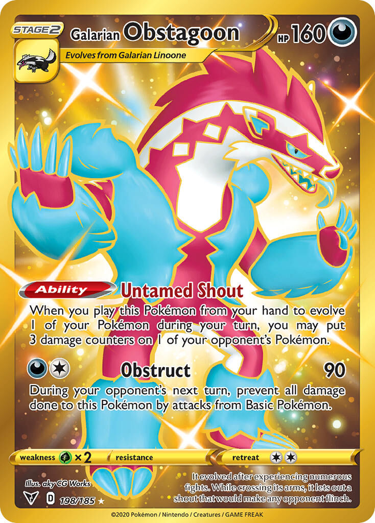 Galarian Obstagoon - 198/185 - EN Galarian Obstagoon - 198/185 - EN