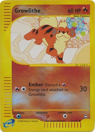 Growlithe - 51/147 - Reverse Holo - EN