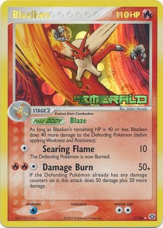 Blaziken - 1/106 - Reverse Holo - EN Blaziken - 1/106 - Reverse Holo - EN