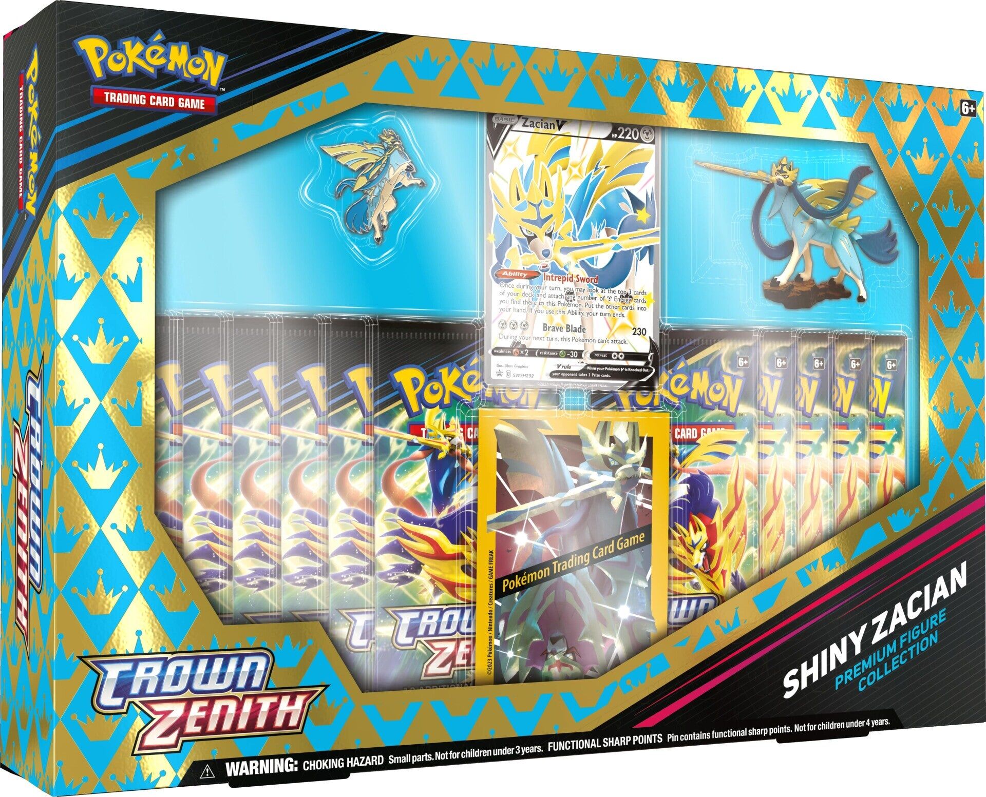 Pokémon Crown Zenith Shiny Zacian Premium Figure Collection Box - EN Pokémon Crown Zenith Shiny Zacian Premium Figure Collection Box - EN