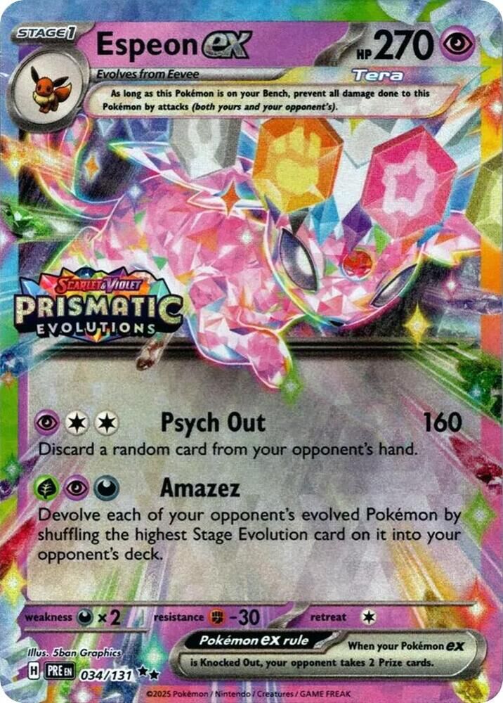 Espeon ex - 034/131 - Set Stamp - EN