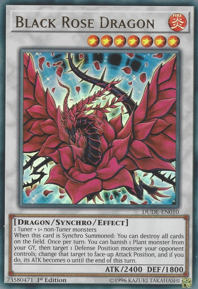 Schwarzer Rosendrache - DUDE-010 - Ultra Rare - 1. Auflage Schwarzer Rosendrache - DUDE-010 - Ultra Rare - 1. Auflage