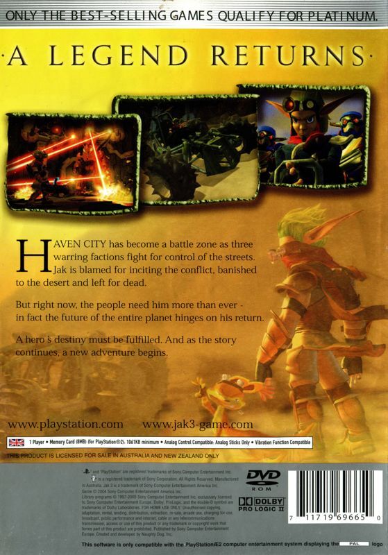Jak 3 - PS2 - DE