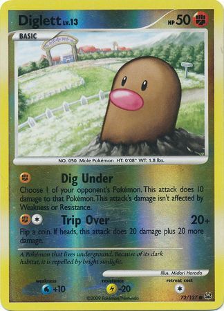Diglett - 72/127 - Reverse Holo - EN