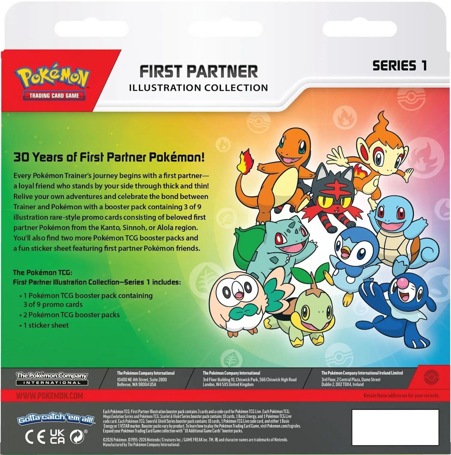 Pokémon TCG: First Partner Illustration Collection - Series 1 - EN