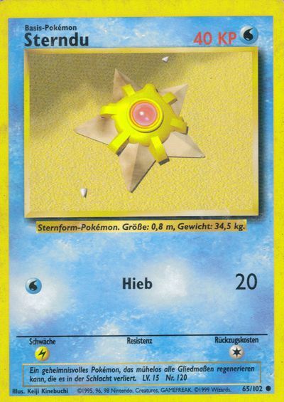 Sterndu 065/102 - Pokémon TCG