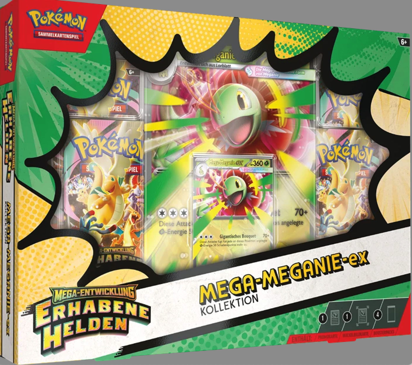 Pokémon TCG: Mega-Entwicklung - Erhabene Helden Mega-Meganie-ex Kollektion - DE