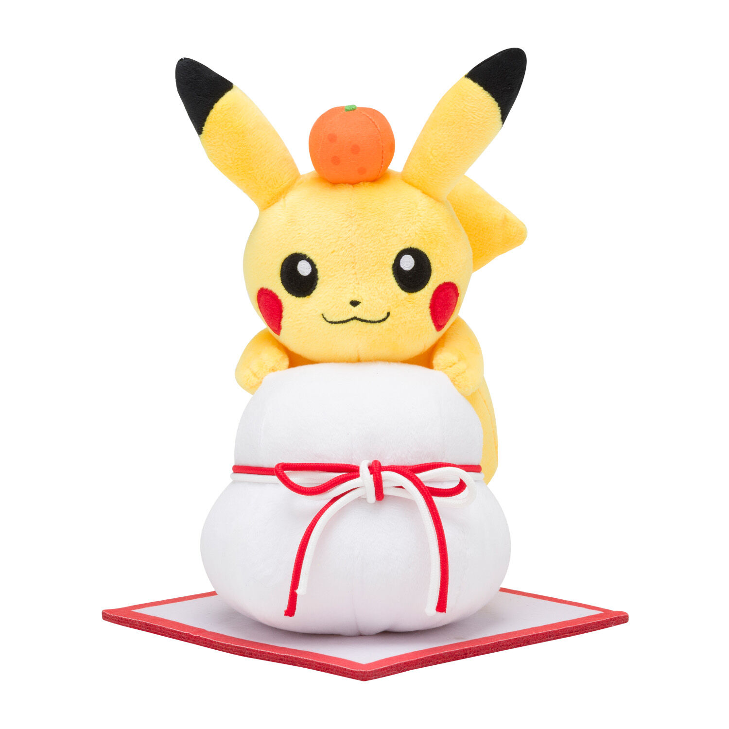 Pikachu Kagami Mochi New Year Plush - 24 cm