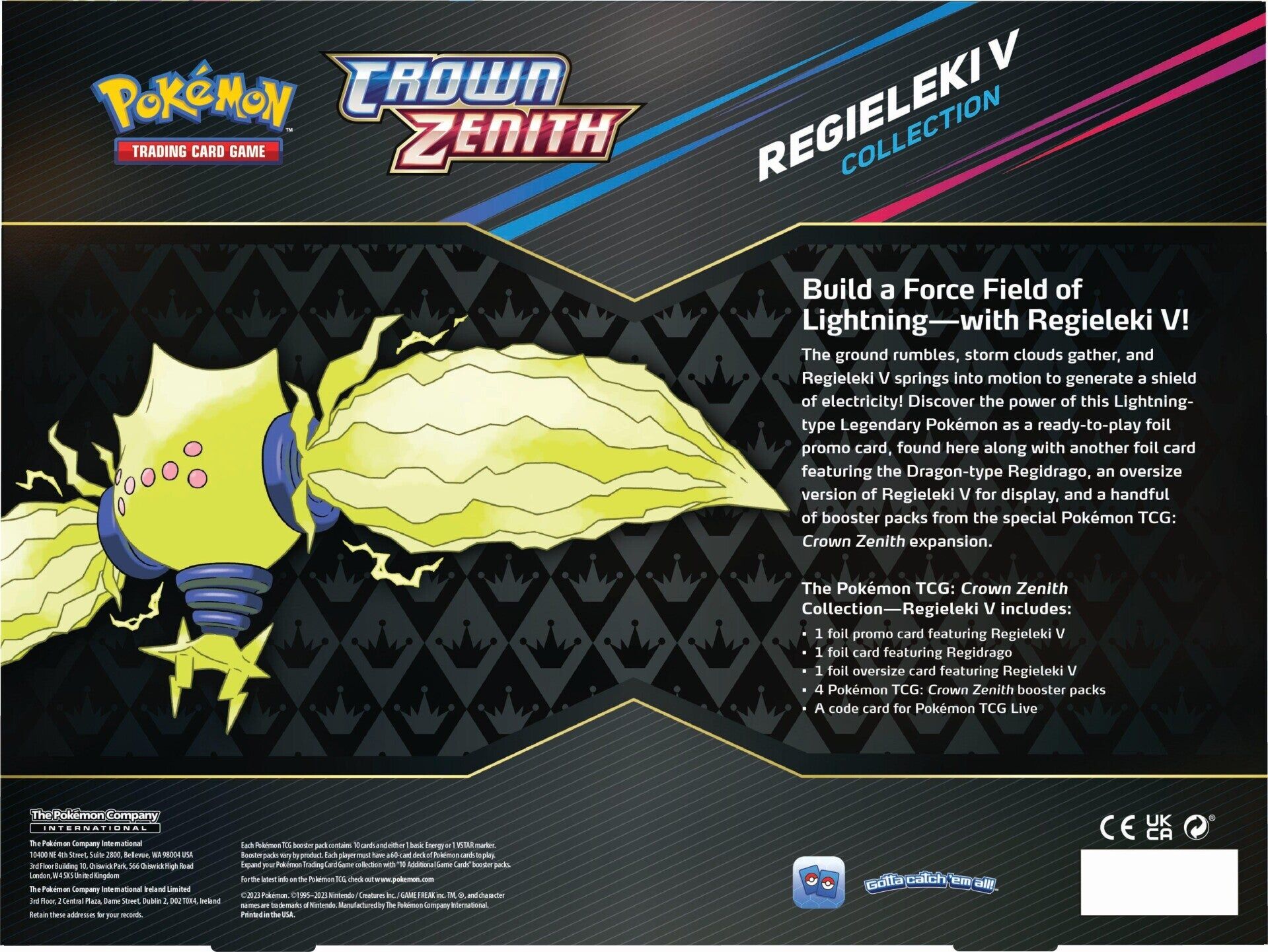 Pokémon Crown Zenith Regileki V Collection Box - EN