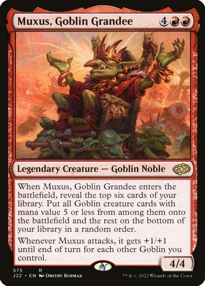 Muxus, Goblin Grandee - J22 575 - Normal - EN - NM Muxus, Goblin Grandee - J22 575 - Normal - EN - NM