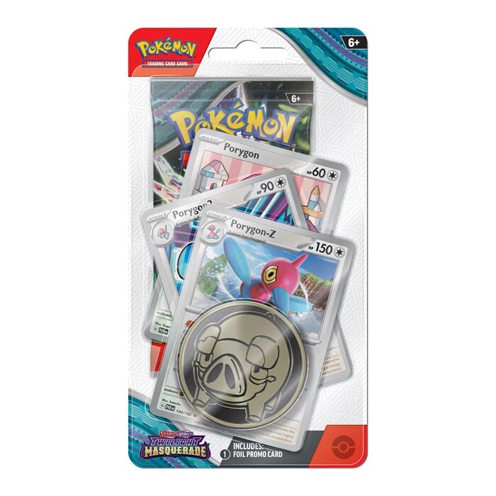 Pokémon TCG: Scarlet & Violet Twilight Masquerade Porygon-Z Premium Checklane Blister - EN Pokémon TCG: Scarlet & Violet Twilight Masquerade Porygon-Z Premium Checklane Blister - EN