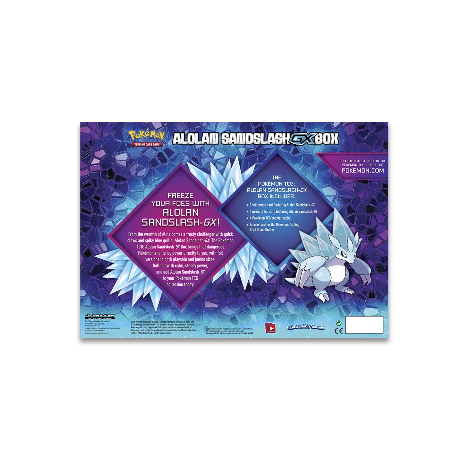 Pokémon Alolan Sandslash GX Collection Box - EN