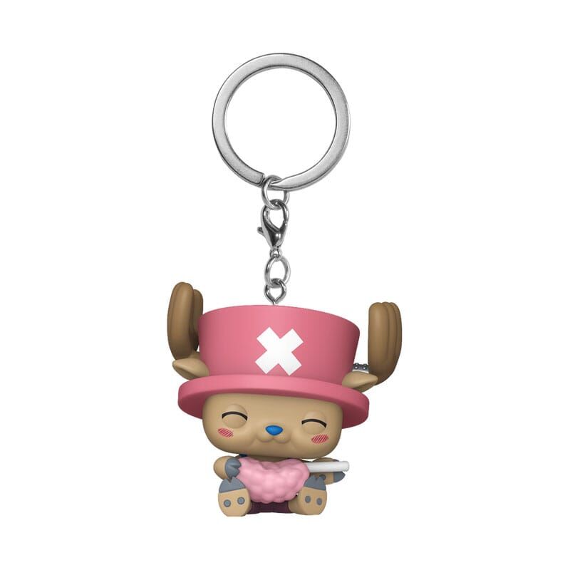 One Piece POP! Vinyl Schlüsselanhänger 4 cm Chopper w/Cotton Candy