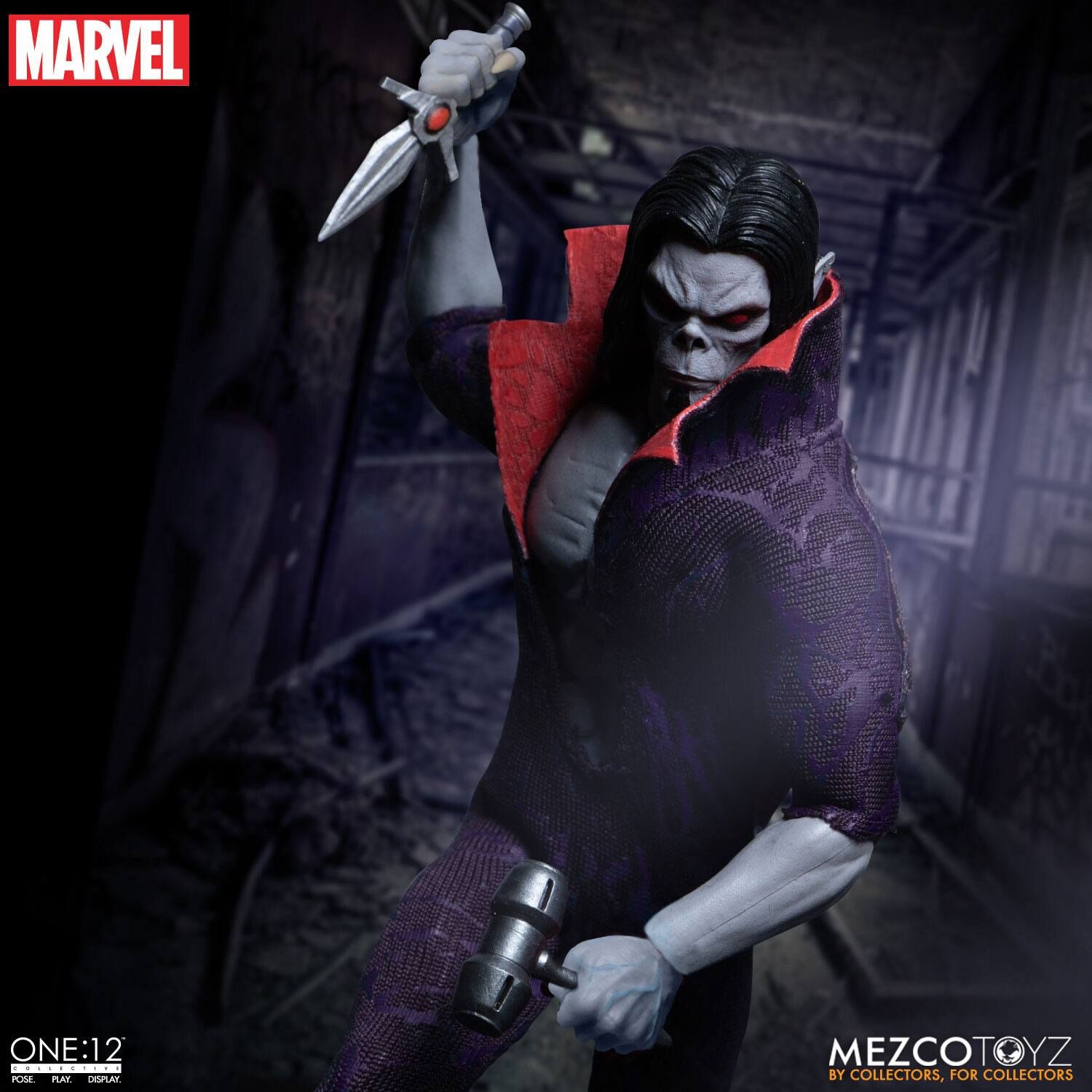 Marvel Universe Actionfigur mit Leuchtfunktion 1/12 Morbius 17 cm